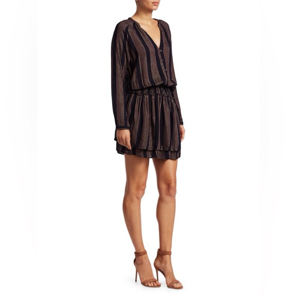 Rails Jasmine Metallic Striped Blouson Dress – Small